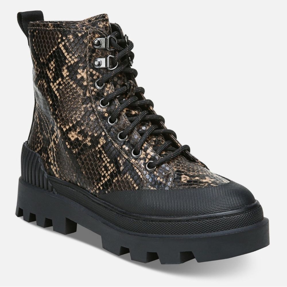 CIRCUS BY SAM EDELMAN Womens Brown Back 1" Platform Indy Hiking Boots 11M